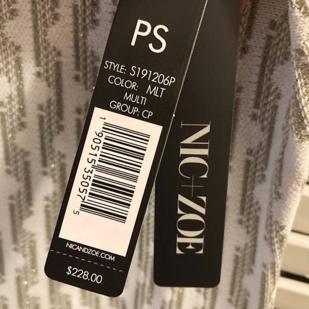 NWT Nic+Zoe Spring Fling Twirl Midi Dress, Cream Multicolor - Size Petite Small - Picture 5 of 8